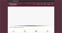 Desktop Screenshot of femmehairandbeauty.com