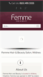 Mobile Screenshot of femmehairandbeauty.com